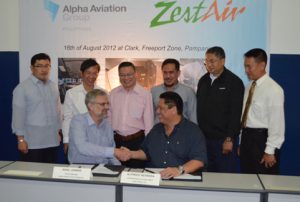 Alpha Aviation Group and Zest Airways Inc. forge training partnership