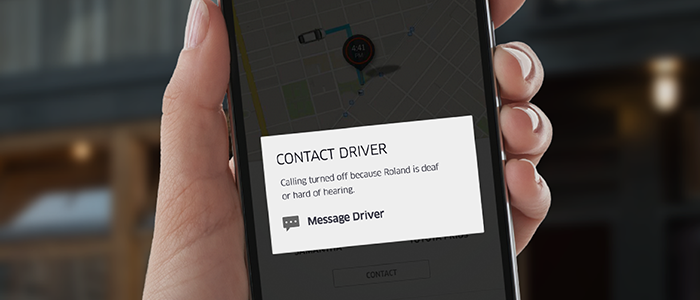 Riders are notified their driver is deaf or hard of hearing