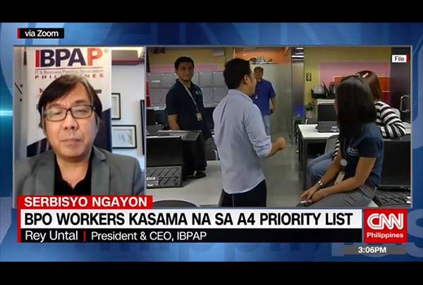BPO workers kasama na sa A4 priority list